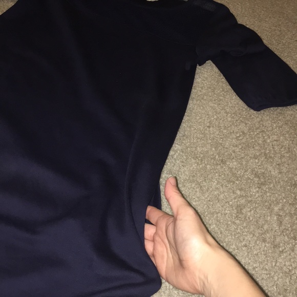 A.P.C. Navy dress with illusion yoke (NWT) - Picture 5 of 5